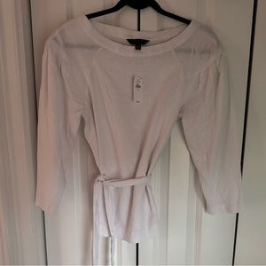 White Banana Republic Linen Top - NWT